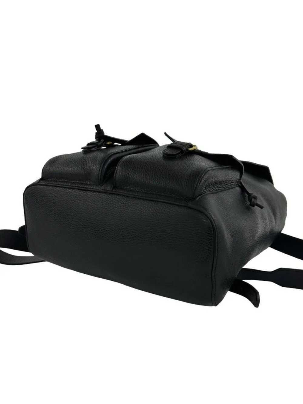 Gucci GG Logo Leather Backpack Black